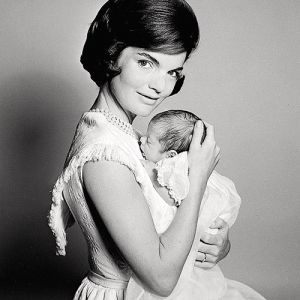 Pictures of Jackie Kennedy dress - jackie kennedy with baby.jpg